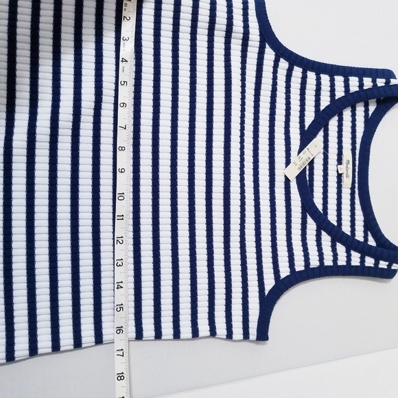 NEW Madewell | Stripe Sleeveless Tank Maxi Dress L - Picture 7 of 14